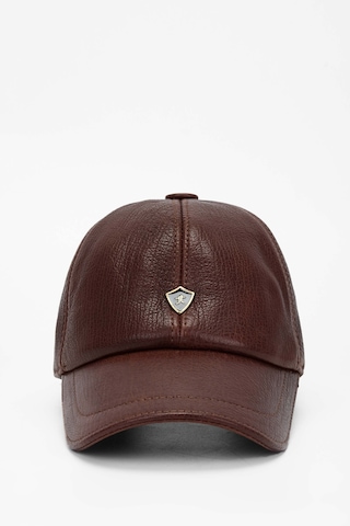 Tamer Tanca Erkek Hakiki Deri Taba Şapka 524 1864k Sapka Sk21-22 Taba