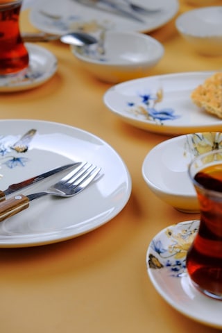 Jamuor Basak Pebble Porselen Kahvaltı Takımı 6 Kişilik 20 Parça Pblkhprs1011 Çok Renkli