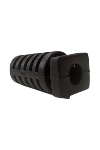 100 Adet - Sr Modeli 3.6 Mm Delikli Kablo Koruma Klipsi Siyah Renk, Esnek Plastik Malzeme