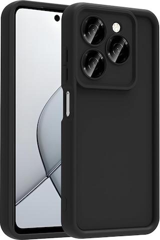 Rba Aksesuar Tecno Spark 20 Pro 5g Kılıf Kamera Korumalı Rba Ananas Kapak - Siyah Siyah