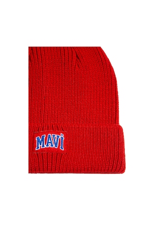 Mavi - Mavi Logo Baskılı Kırmızı Bere 1912023-85279 Bordo