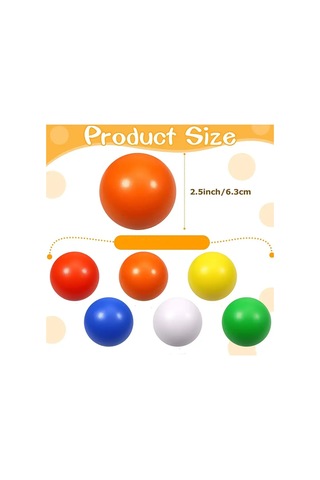 Renkli Kedi Plastik 4 Cm Oyun Topları 20 Adet