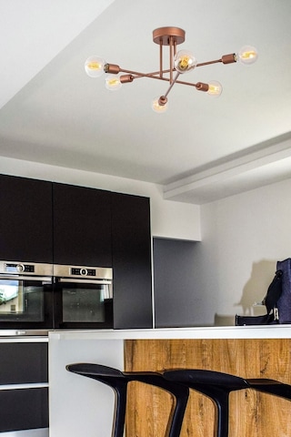 Altılı Akrobat Çapraz Model Plafonyer Tavana Monte Ahtapot Avize