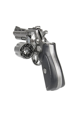 Vıp Kalite Revolver Metal Kapsül Tabancası 8li Kapsül Tabancası Gümüş Oyuncak Tabanca Metal Tabanca