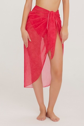 Etek Pareo Uzun Bağlanabilir Penny 6091 Fuşya Fuşya
