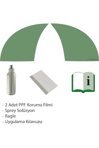 Tesla Model Y Arka Kapı Ppf Boya Koruma Filmi 2021-2026