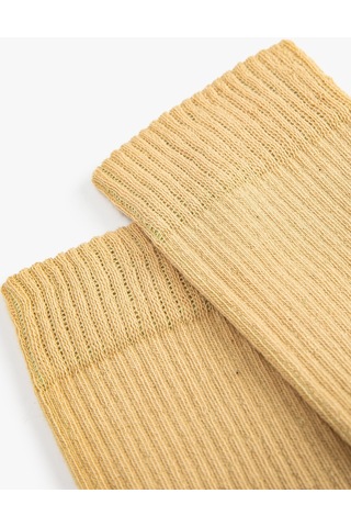 Koton Uzun Soket Çorap Basic Bej 4wak80083aa 4WAK80083AA057 Ekru
