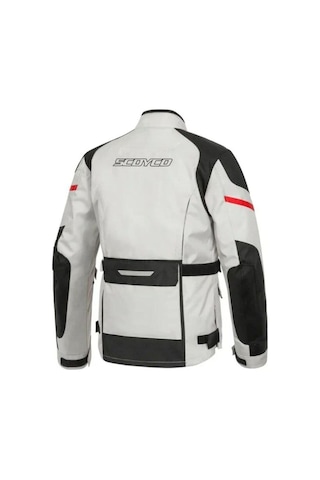 Motoanl Motosiklet Montu 4 Mevsim Long Dayanıklı Oxford Kumaş Yumuşak Astarlı Motor Mont Man Grey