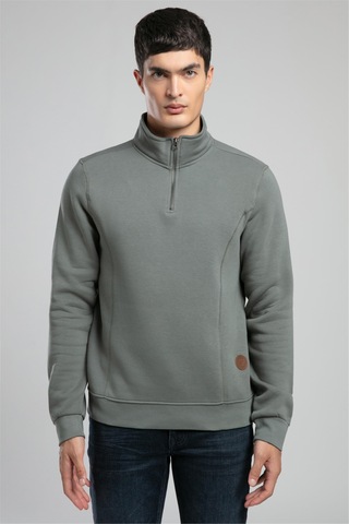 Lee Cooper Ceaser Erkek Dik Yaka Sweatshirt Çağla Yeşili-21021 Çağla Yeşili