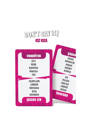 Yasaklı Kelime Oyunu / Don't Say It - Kız Kıza
