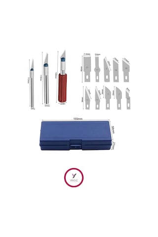 Yayke16 Parça Hobi Gravür Ahşap Heykel Oyma Set