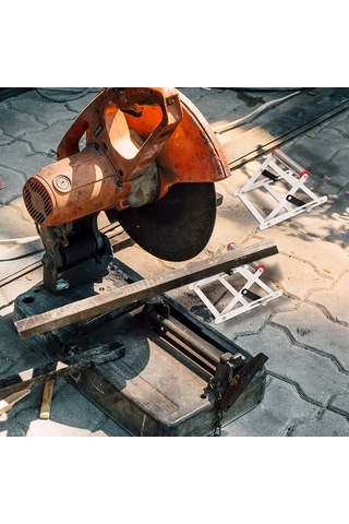 Xindoker Stahl Çelik Kesici Makine Ayaklığı - 55-135mm Yükseklik Ayarlı, Katlanabilir, Kayar Rulolu, Kesim İçin Sabit Platform
