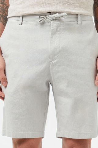 Lacoste Men's Regular Fit Gray Bermuda Shorts Erkek Keten Pamuk Bermuda Şort Gri