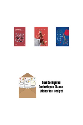Everest Açıkhava 19 - Doğdum. Kızdım + Hazan + Her Yerde Kan Var Ciltli + Okuma Sticker'ları