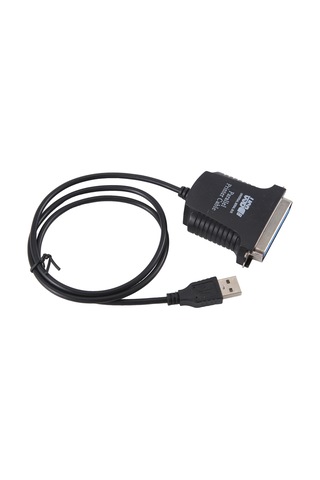 Leasetake Yeni Paralel Port Db36 Lpt Yazıcı Usb Express Kart Dönüştürücü Adaptör Siyah
