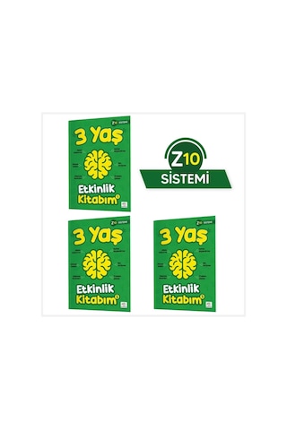 3 Yaş Etkinlik Kitabım Seti Z10 Sistemi