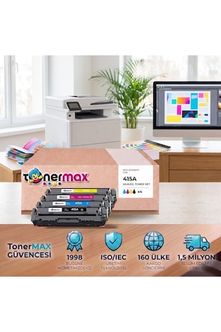 Hp Color Laserjet Pro Mfp M479fdn 415a Cmyk Uyumlu Toner Seti Çipli