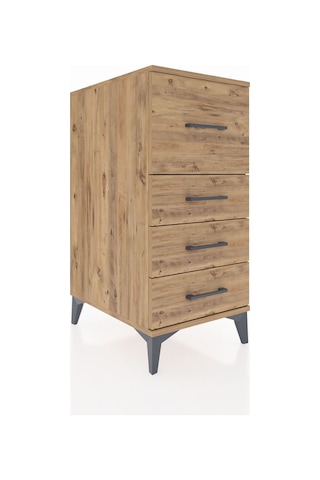 Kronos Komodin 4 Çekmeceli 44x59x96 Çam-çam Çam