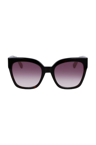 Longchamp Lo717s 242 55 Kadın Cat Eye Siyah Kemik Güneş Gözlüğü Siyah