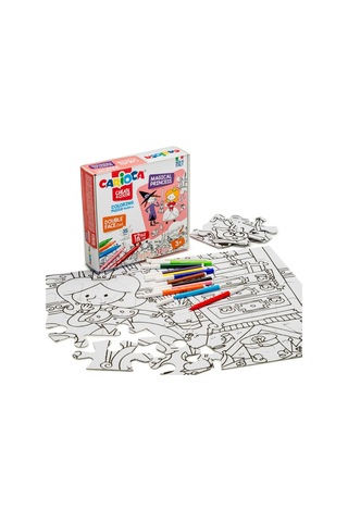 Carioca 35 Parça Boyanabilir Büyülü Prenses Çift Taraflı Puzzle