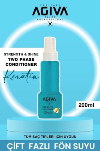 Agiva İki Fazlı Fön Suyu 200 Ml Keratin
