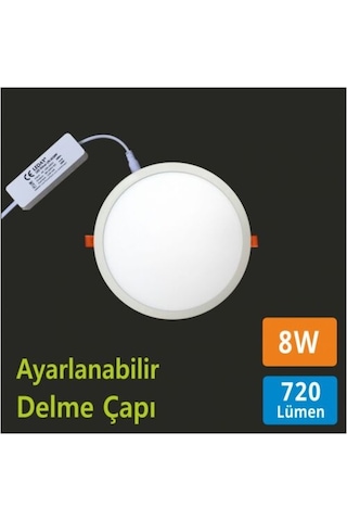 8w Ayarlı Led Panel 1.sınıf Sıva Altı