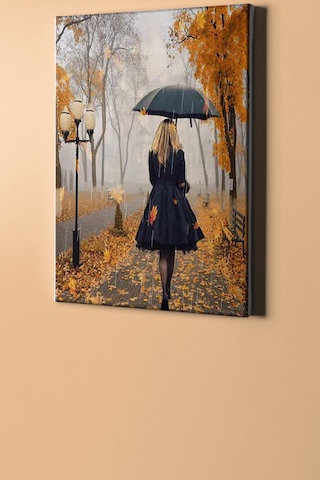 Webstyle Sayılarla Boyama Seti Kasnaklı Yağmurlu Sonbahar 60 X 75 Cm