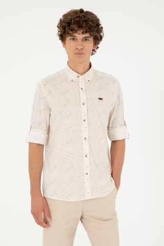 U.s. Polo Assn. Erkek Haki Gömlek Desenli 50288660-vr027 Haki