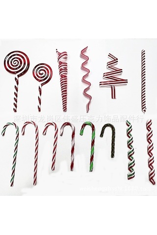 Fortunelane Noel Şeker Takımı - Büyük Boy, Kırmızı Beyaz, Şekerler Ev Dekorasyonu, Dayanıklı