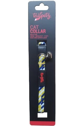 Tailpetz Cat Color Easy & Safety Lock Cut Ayarlanır Kedi Boyun Tasması