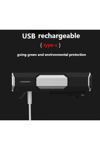 Schulzz 700 Lümen 3xt6 Led Usb İle Şarj Edilebilir Bisiklet Farı