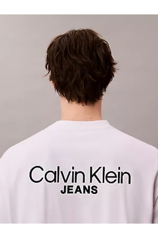 Calvin Klein Erkek Tişört-lv04rd825g Beyaz