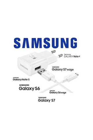Senalstore Samsung S6 S7 Edge Note 4 Note 5 Uyumlu Hızlı Şarj Cihazı Şarj Aleti
