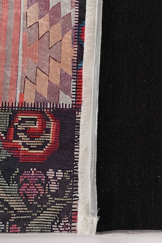 Blghome Çok Renkli Patchwork Desen Modern Halı Dekoratif Kilim Kırmızı