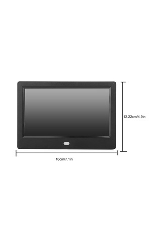 17,8 Cm 7 İnç Dijital Fotoğraf Çerçevesi, Tutucu Setli, Led Ekran, Hd Fotoğraf Çerçevesi Desteği, Çalar Saat