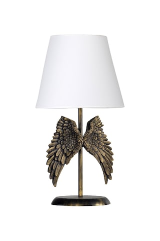 Qdec Modern Dizayn Melek Abajur Gold-Beyaz Altın - Beyaz