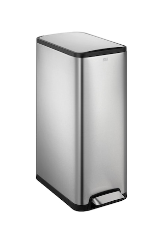 Primanova Ecoslim Paslanmaz Çelik Pedallı Çöp Kovası 30 L D-20534