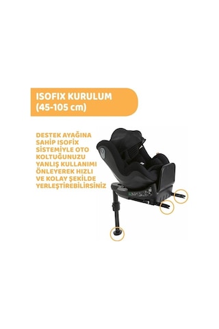 Chicco Seat2fıt Air I-size Oto Koltuğu Gr.0+/1, Siyah