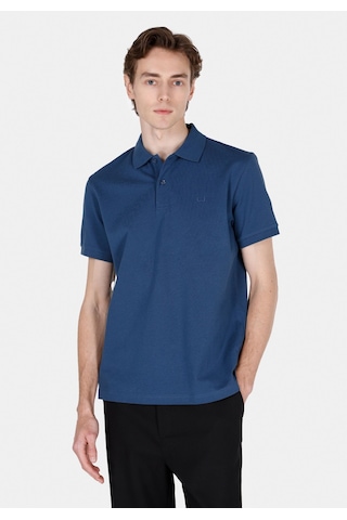 Colin's Colins Regular Fit Polo Yaka Düz Erkek Mavi Kısa Kol Tişört Cl1073960 Q1.v2 Blu Koyu Mavi
