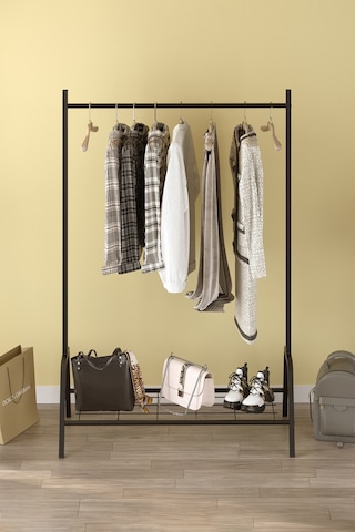 Bofigo Konfeksiyon Askısı Ayaklı Askılık Elbise Askılığı Raflı Askılık Venüs Siyah