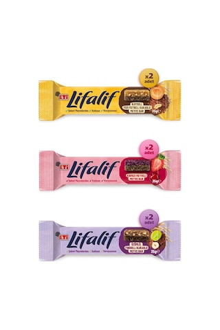 Lifalif Meyve Bar Deneme Paketi 6 Adet Lifalif Meyve Bar Deneme Paketi 6 Adet