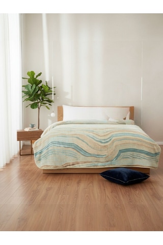 Prime Natural Marble Çift Kişilik Battaniye Yumuşacık, Sıcak Tutucu Ve Şık Dokulu Yeşi