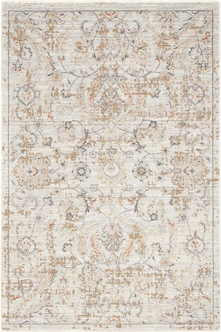Cool Halı Hanedan Krem Klasik Desenli Çiçekli Otantik Halı Bohem Vintage Oturma Odası Salon Halısı