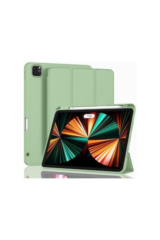 Apple Uyumlu iPad Pro 13inç M4 2024 Kılıf Pen Charge Kalem Bölmeli A2925 A2926 A3007