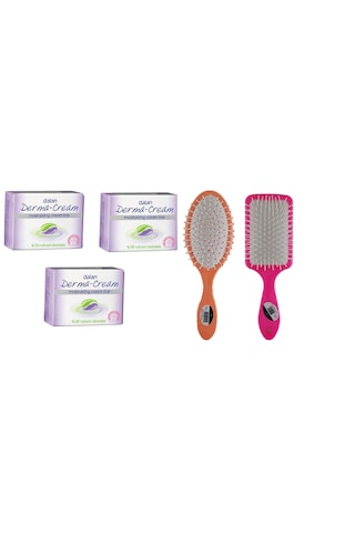 Dalan Derma Cream Nemlendirici Sabun 100gr X 3 Adet Saç Fön Fırça