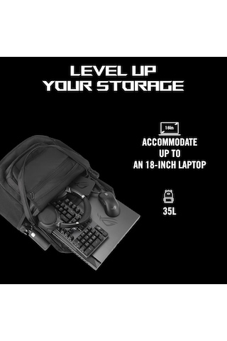 Asus Rog Ranger Bp2800 35 Litre 18 Inç Su Geçirmez Gaming Siyah S Diğer