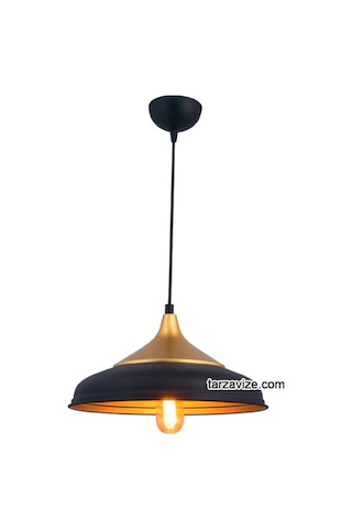 Tarzavize Trt12 Dekoratif Siyah Retro Sarkıt Avize