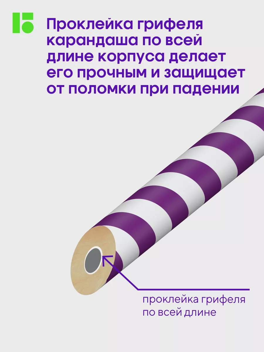 Berlingo Okul İçin Basit Kurşun Kurşun Kalemler, 4'lü Set 28934154 Violet