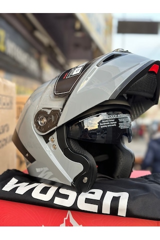 Wosen Motosiklet Kaskı / Güneş Gözlüklü Nardo Gri Wosen Motosiklet Kaskı / Güneş Gözlüklü Nardo Gri