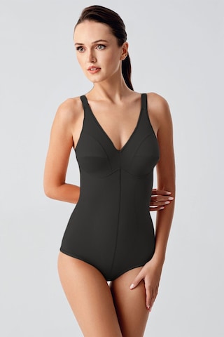 Cotonhause Kadın Korse Body Tüm Vücut Şekillendirici Toparlayıcı Askılı Siyah 369605 Sıyah